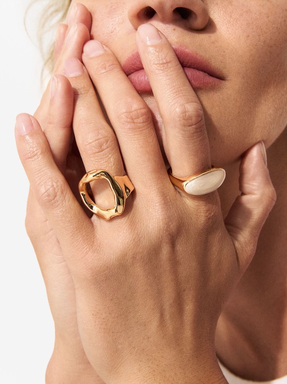 Bague Perforée Irrégulière
