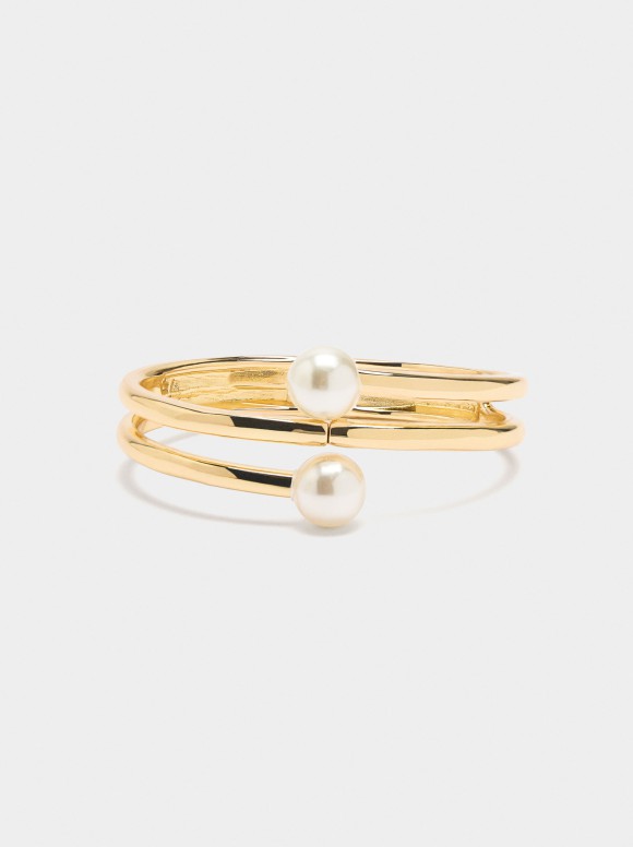 Bracelet Spirale Avec Perles