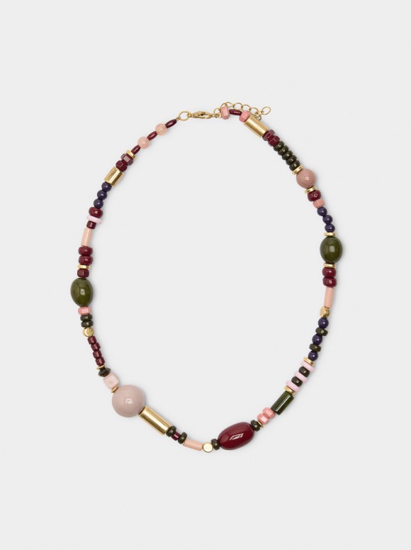 Collier Court En Perles...