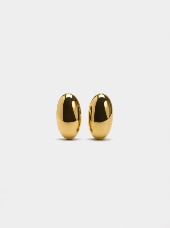 Boucles D'Oreilles Ovales -...