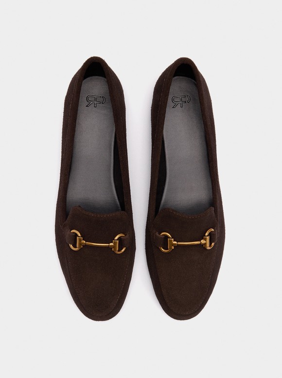 Mocassins En Cuir Avec Boucle