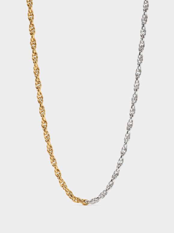 Collier Bicolore Avec...