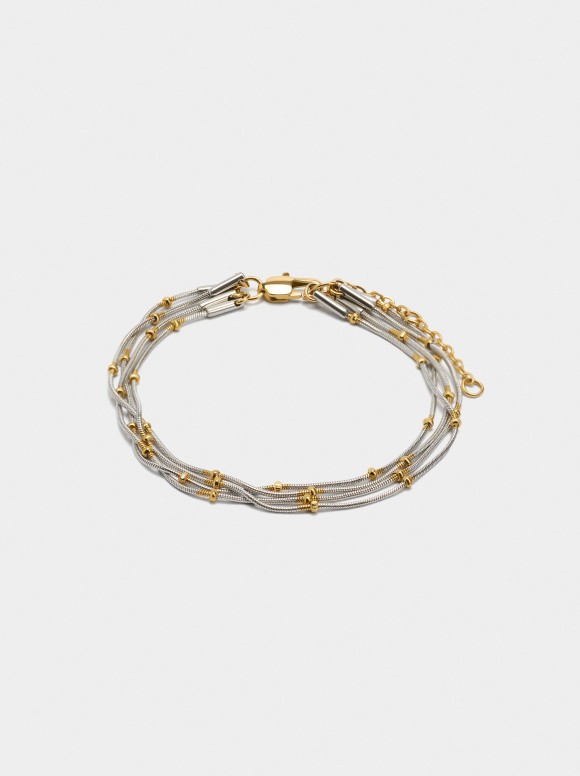 Bracelet Bicolore Multiple...