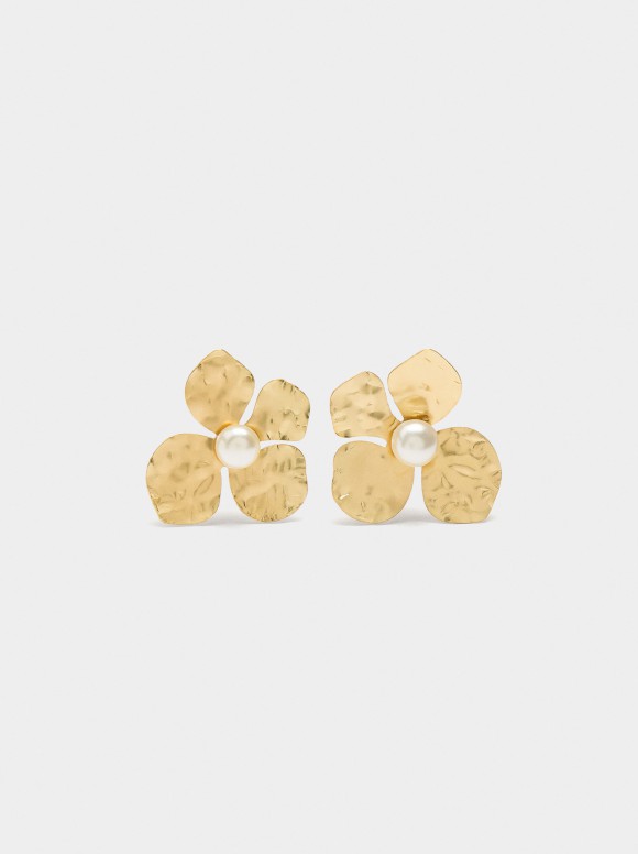 Boucles D'Oreilles Fleur En...