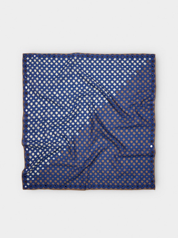Foulard Carré Imprimé En Coton