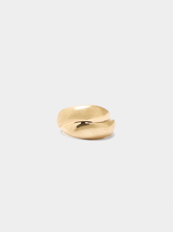 Bague Croisée Effet Double