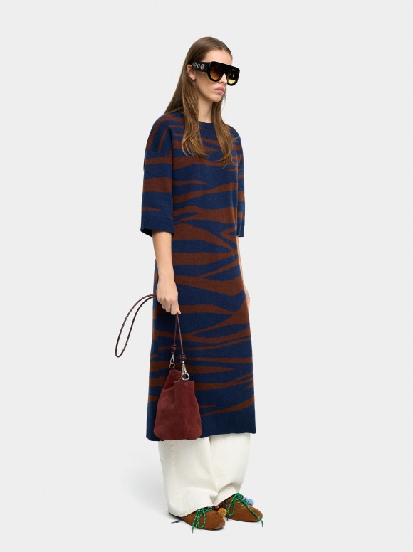 Robe En Maille Jacquard
