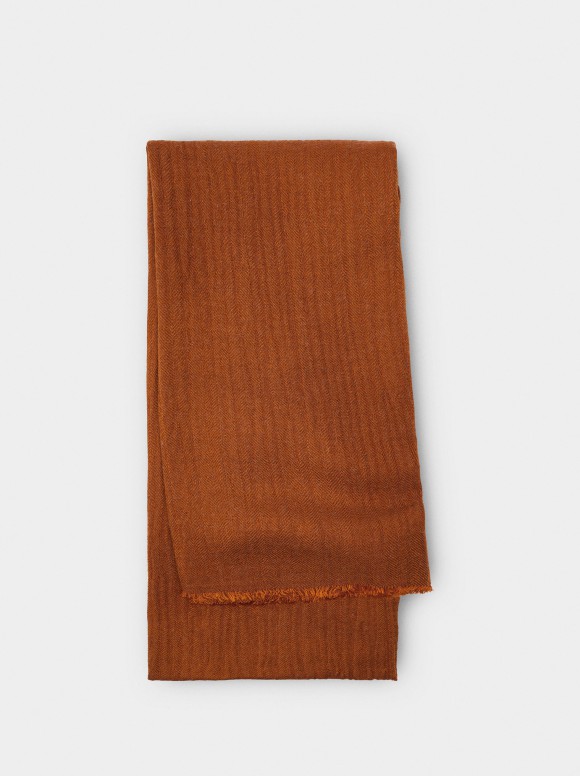 Pashmina Lisse Effilochée