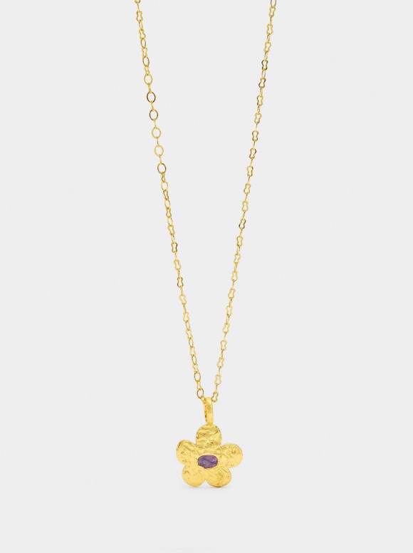 Collier Pendentif Fleur...