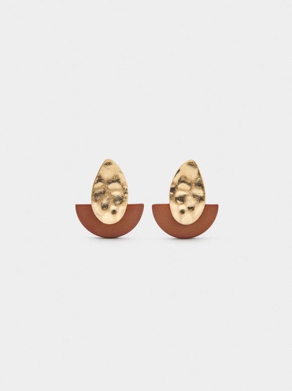 Boucles D'Oreilles Avec Résine