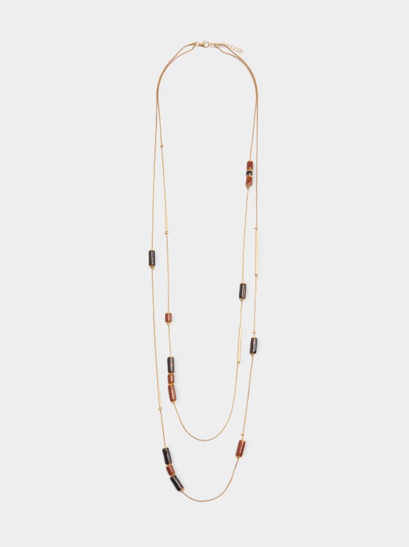 Collier Double Avec Détails...
