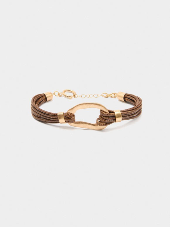 Bracelet Multicord Avec Anneau