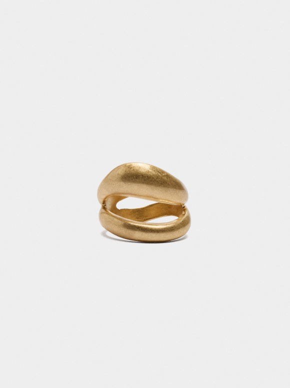 Bague Double Avec Vague