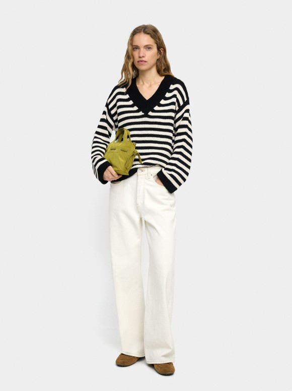 Pull En Maille À Rayures