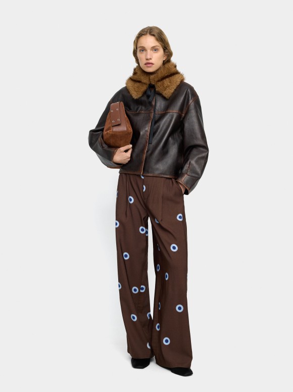 Pantalon Fluide Imprimé De...