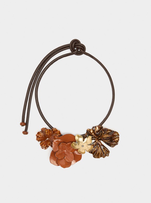 Collier En Cordon Avec Des...