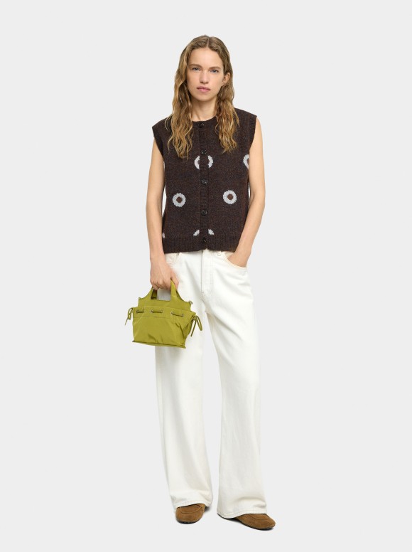 Gilet Jacquard À Pois