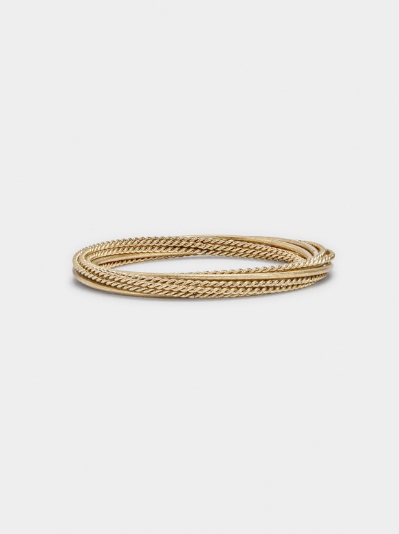 Set De Bracelets Lisses Et...