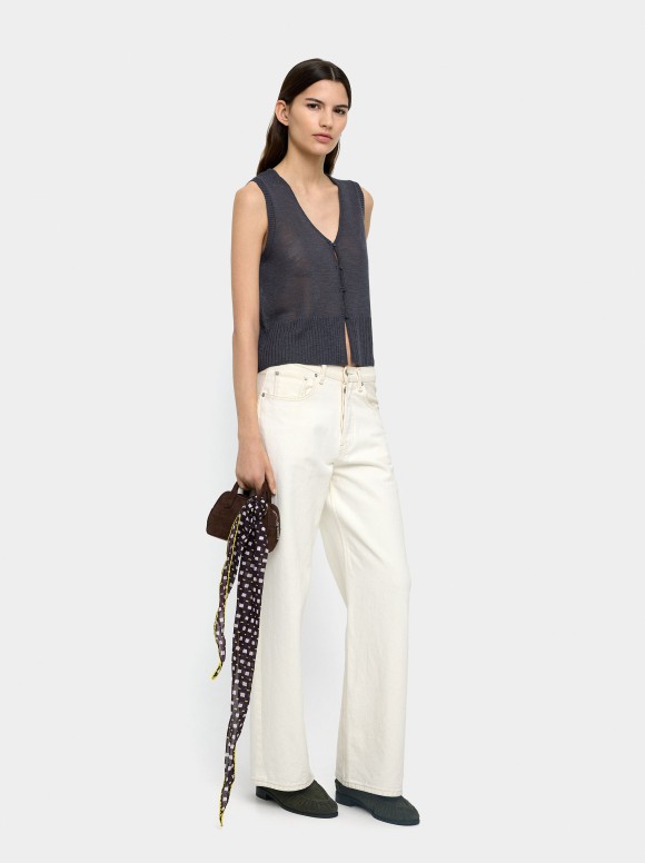 Gilet En Maille Avec Boutons