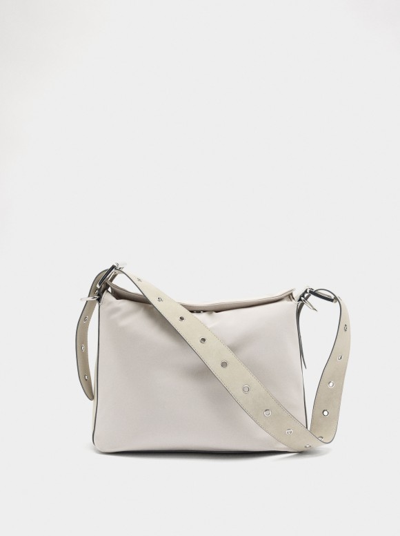 Sac À Épaule Lisse En Nylon