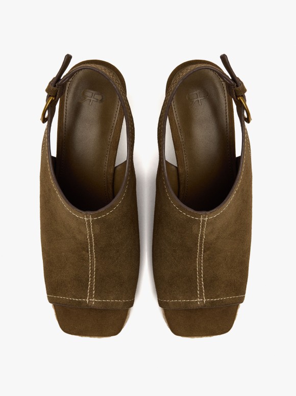 Sandales En Cuir Avec...