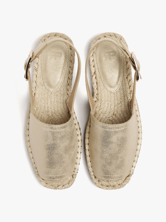 Espadrilles Métallisée Avec...