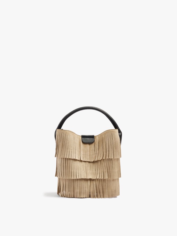 Sac Seau À Main Avec Franges
