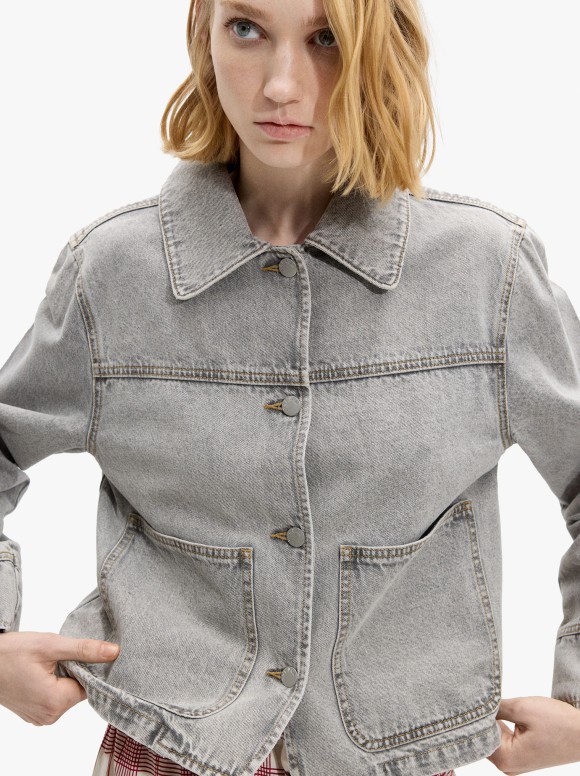 Veste En Jean Avec Poches