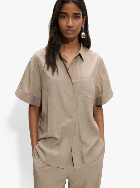 Chemise Effet Froissé Avec...