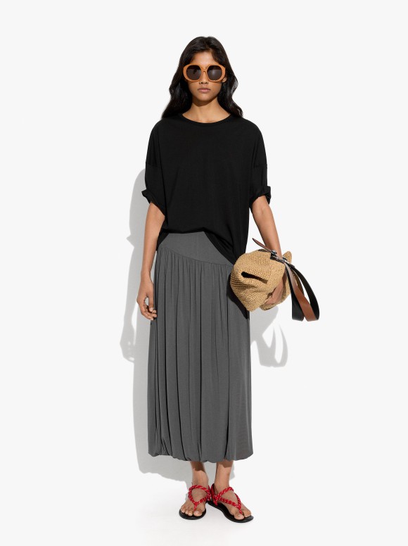 Blouse Unie Avec Manches...