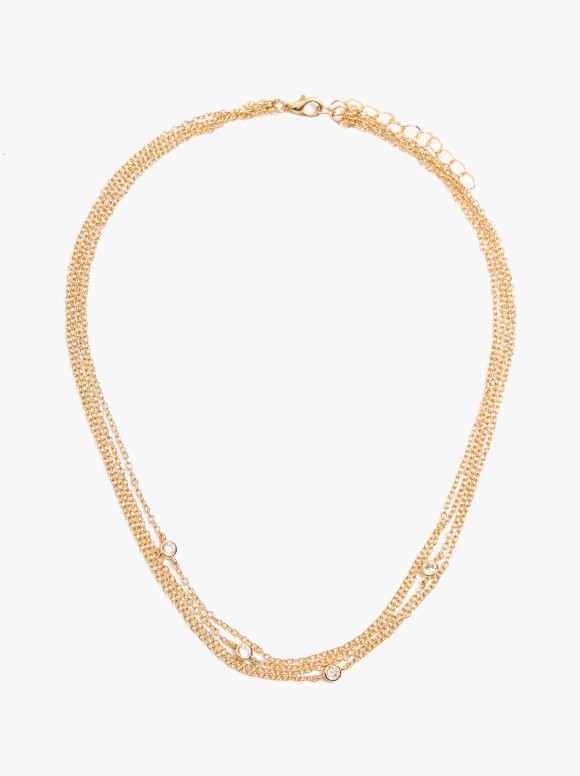 Collier Multiple Avec Zirconia