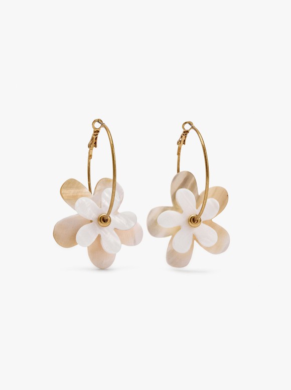 Créoles Avec Fleur De Coquille