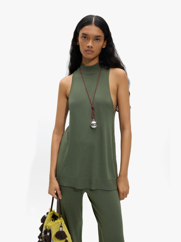Top Avec Maille Halter