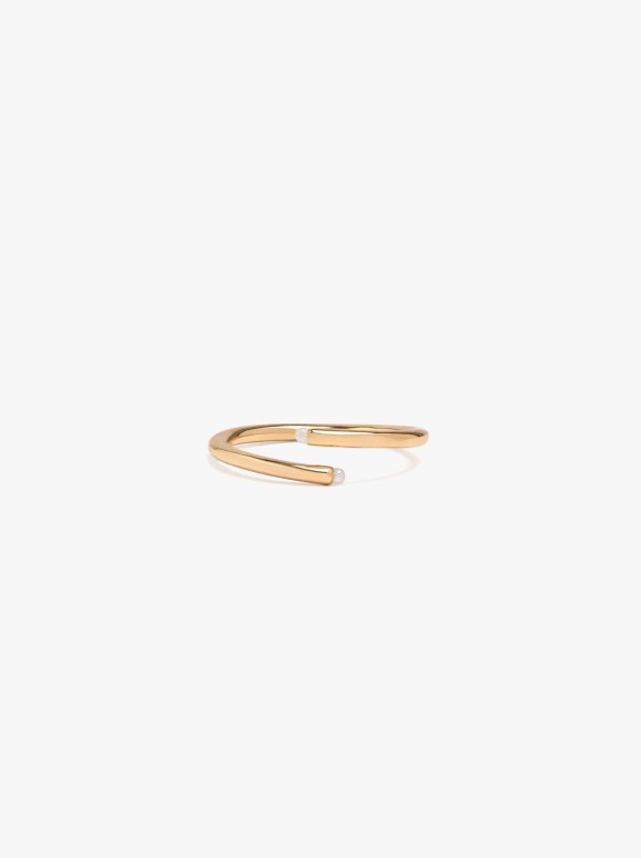 Bague Ouverte Avec Perles