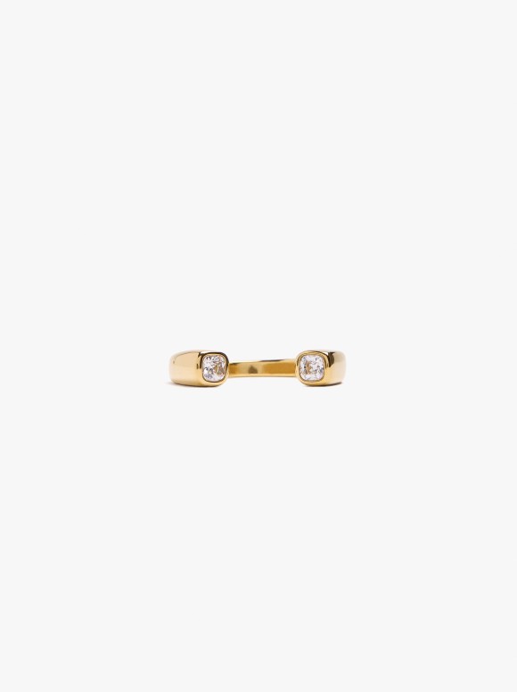 Bague Ouverte Avec Cristaux...