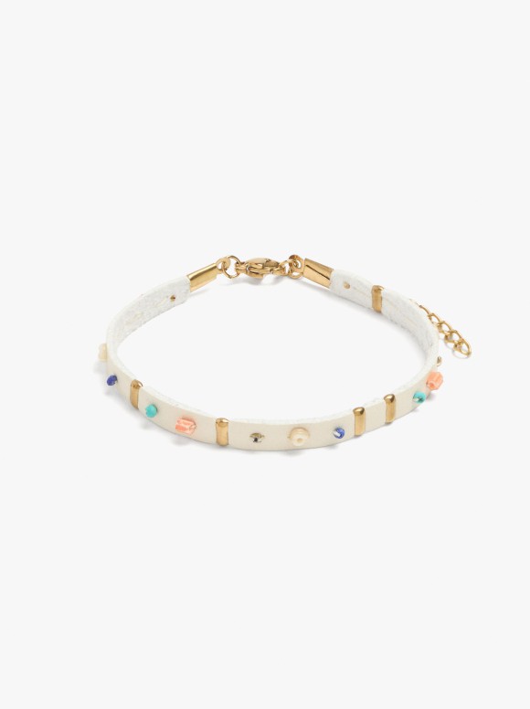 Bracelet Effet Cuir Avec...