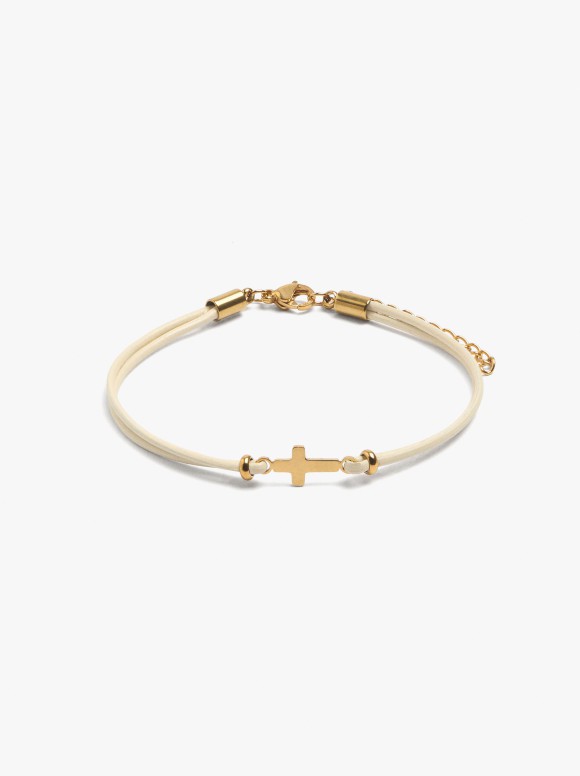 Bracelet Effet Cuir Avec...