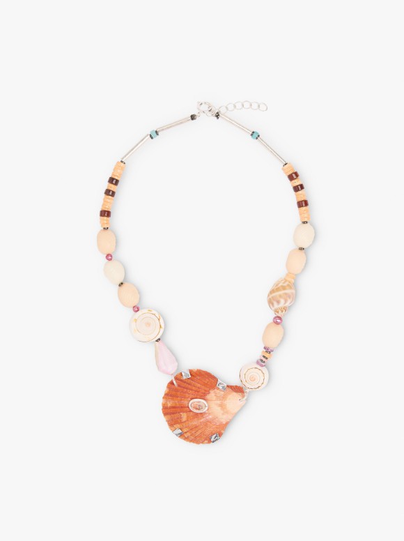 Collier Court Avec Coquillages