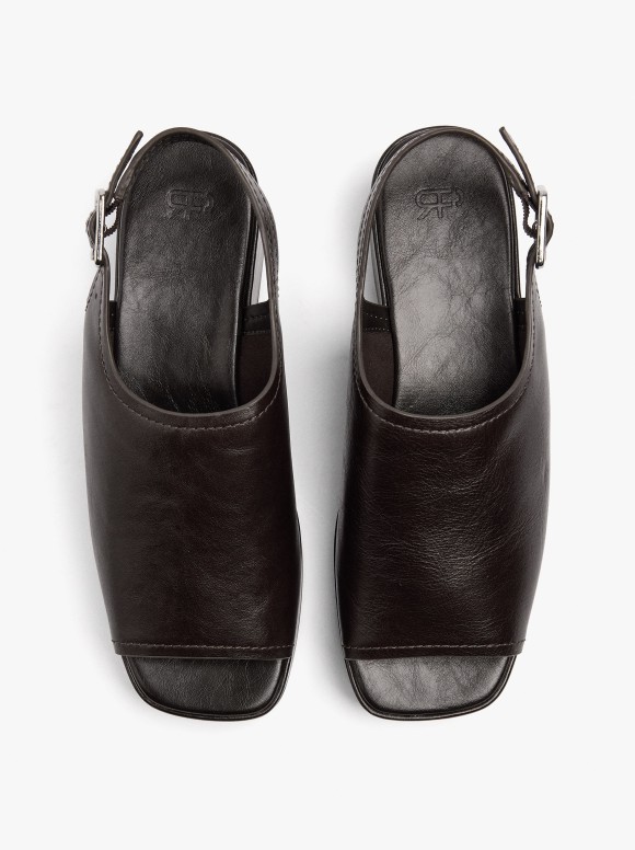Sandales En Cuir Avec...