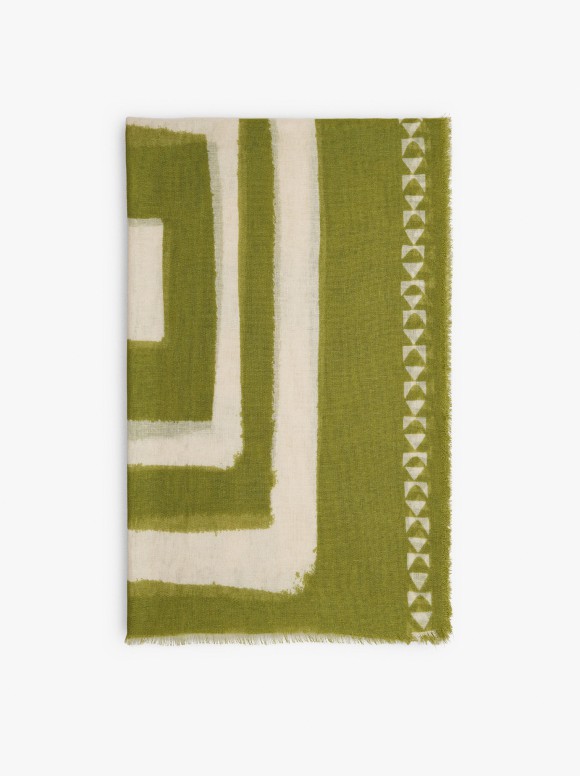 Foulard Imprimé Géométrique...