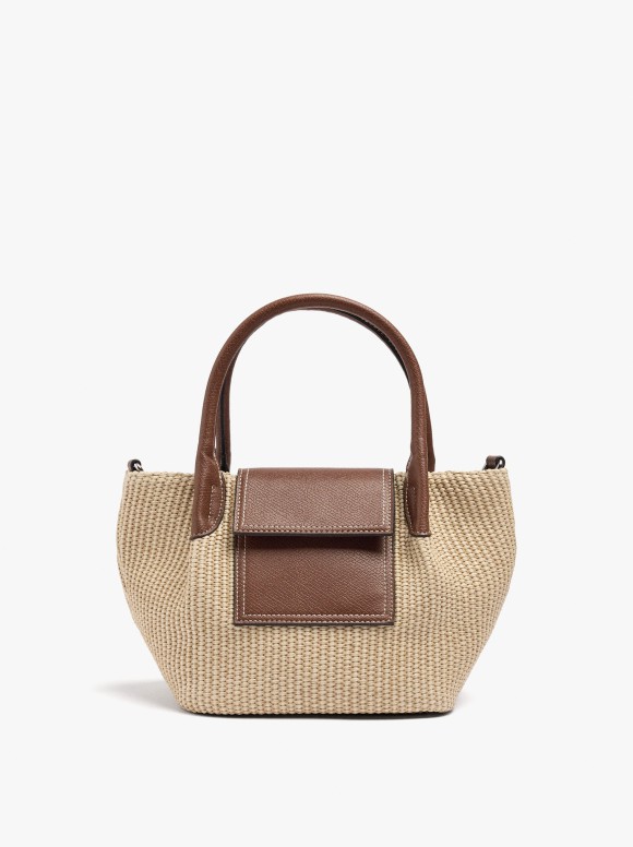 Sac Cabas Effet Paille Avec...
