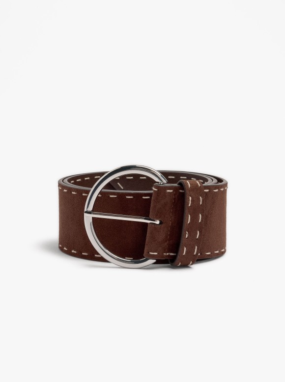 Ceinture Large Avec Surpiqûres