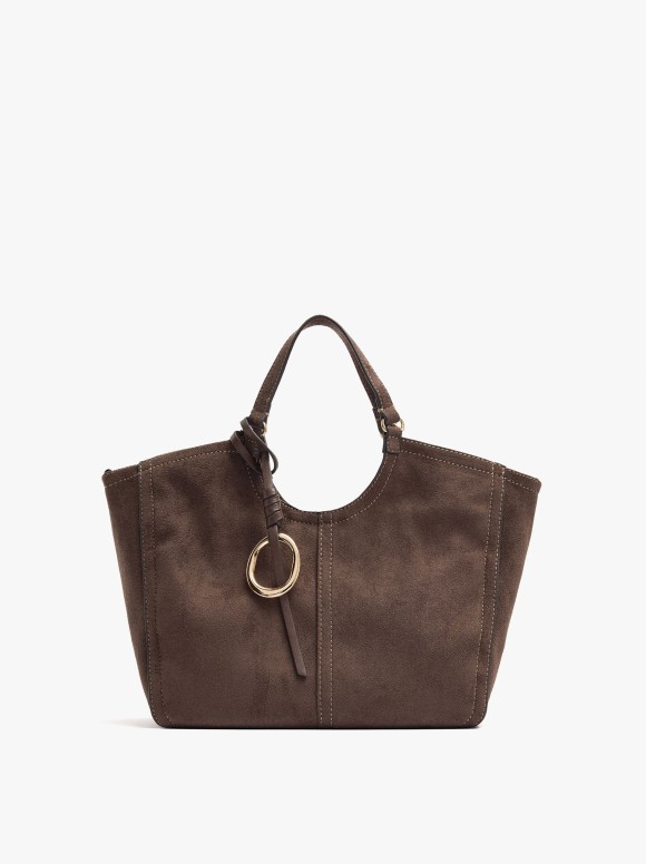 Sac Shopper Effet Cuir Avec...