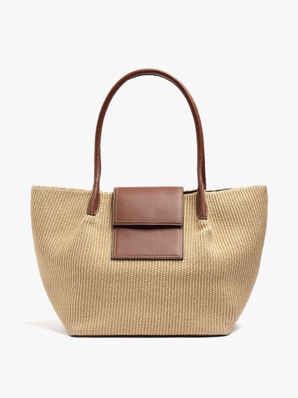 Sac Shopper Effet Paille...