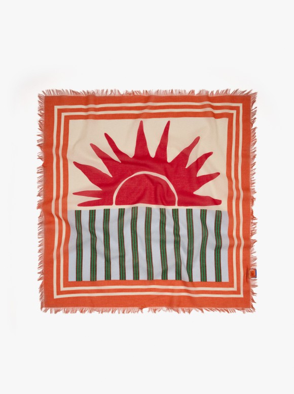 Foulard Carré Imprimé 100%...