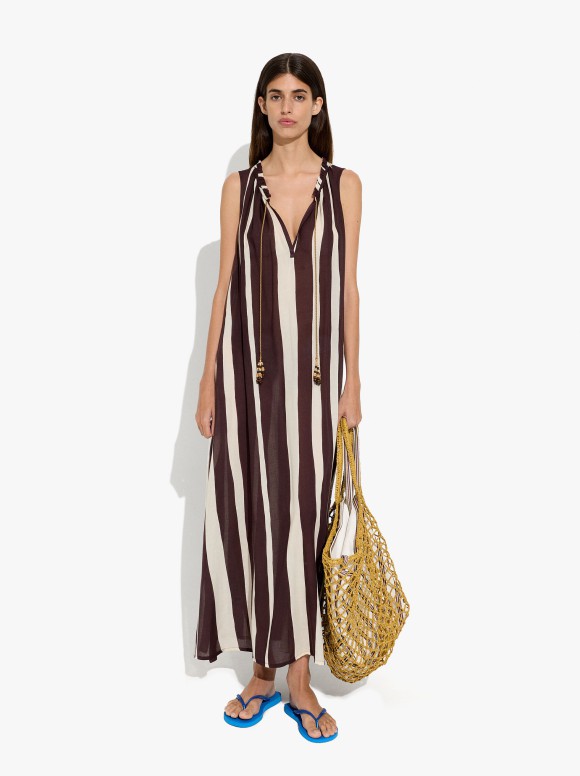 Robe Longue À Rayures