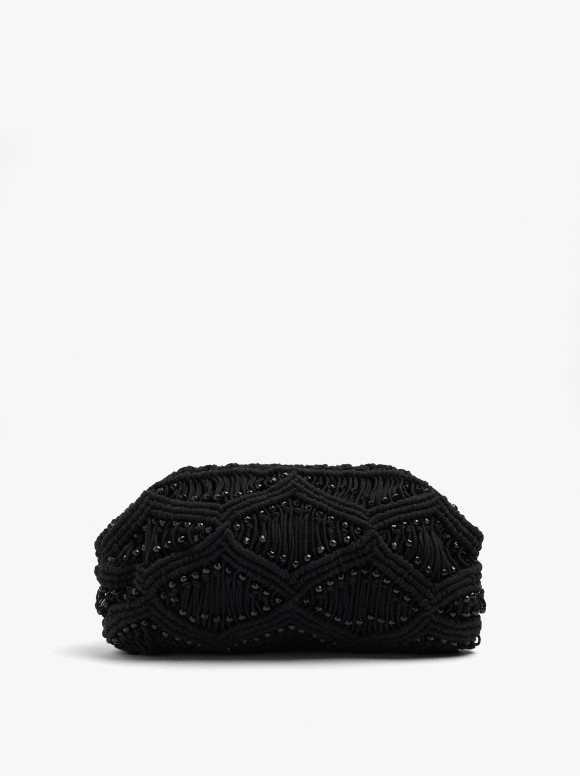 Sac À Main Macramé Avec Perles